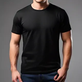 black mockup t shirt