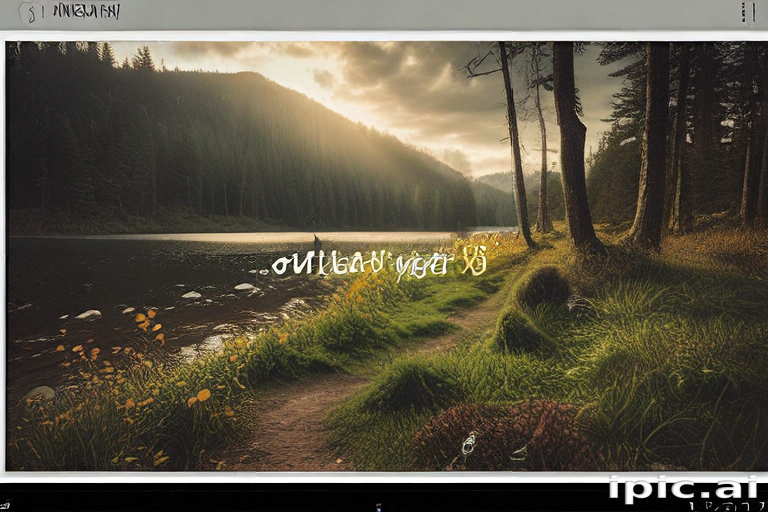 Serene Sunset Over a Tranquil Lake Surrounded by Lush Forests