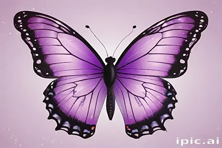purple butterfly clipart