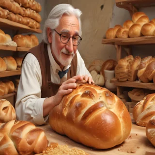 bread in cartoon