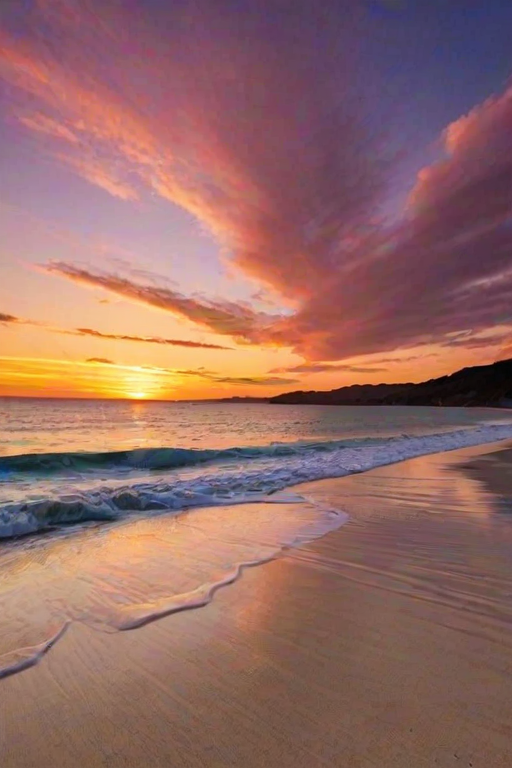 sunset on the beach backgrounds