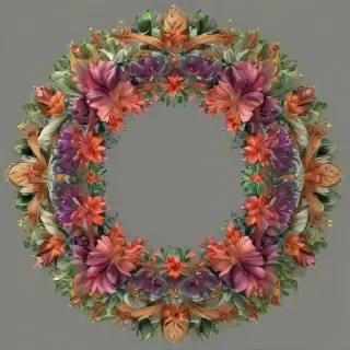 png border flower