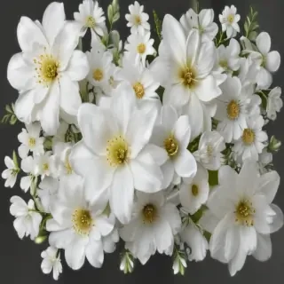white flowers png transparent