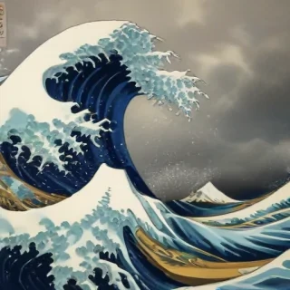 the great wave wallpaper