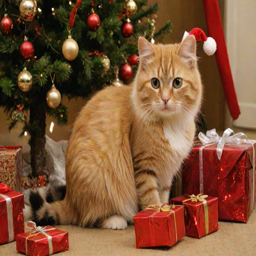 christmas images cats