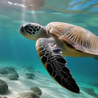 sea turtle desktop background