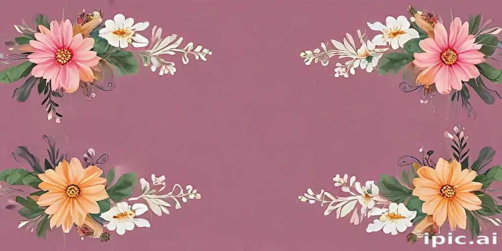 free flower border clipart