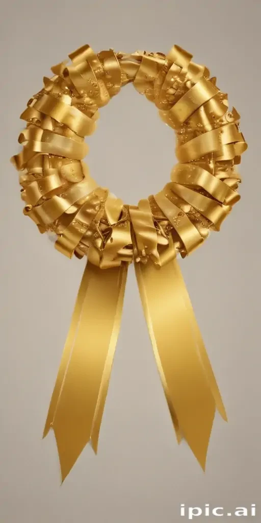 gold ribbon clipart