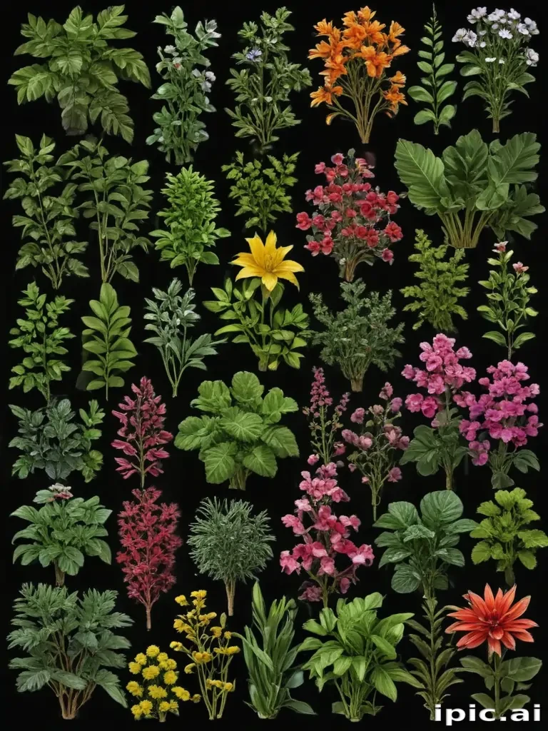 plants transparent background