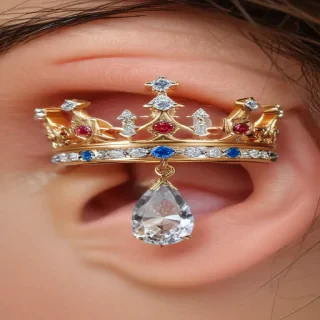 kings crown piercing