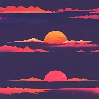 aesthetic wallpaper sunset