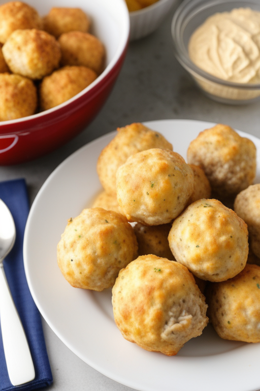 3 ingredient sausage balls with red lobster biscuit mix