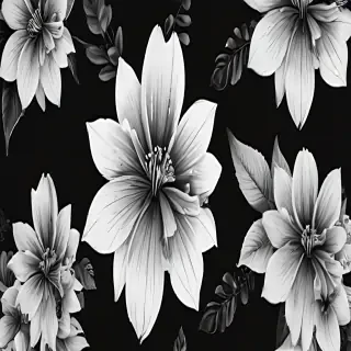 flower png black and white