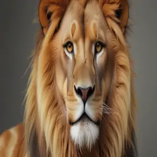 transparent lion