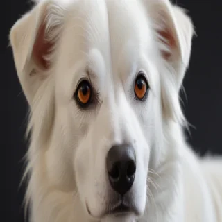white dog