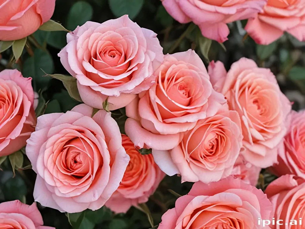roses in background