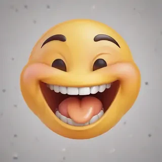 transparent laughing emoji