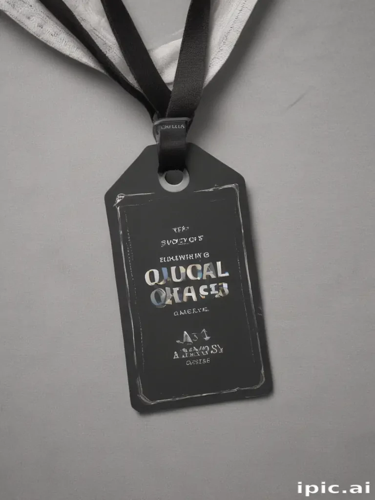 clothing tag mockup