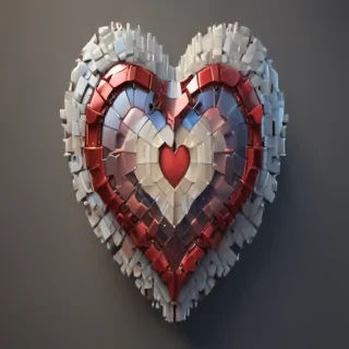 pixelated heart png