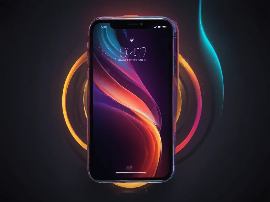 iphone neon wallpaper
