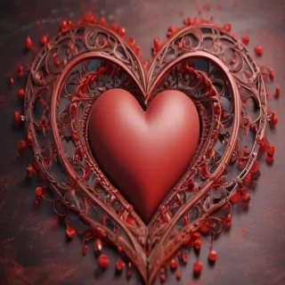 heart background aesthetic