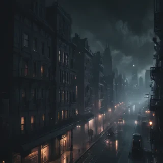 dark city background