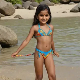 indian kid bikini