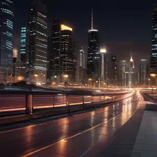 city lights background