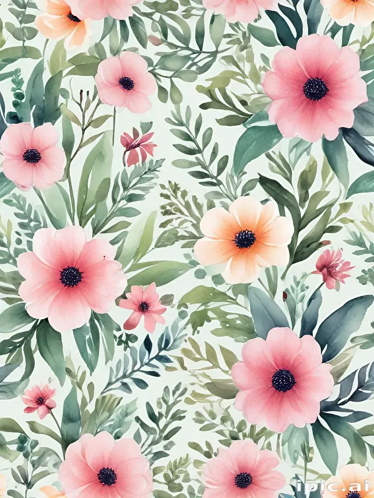 background watercolor flowers