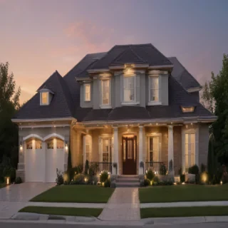 background of a house