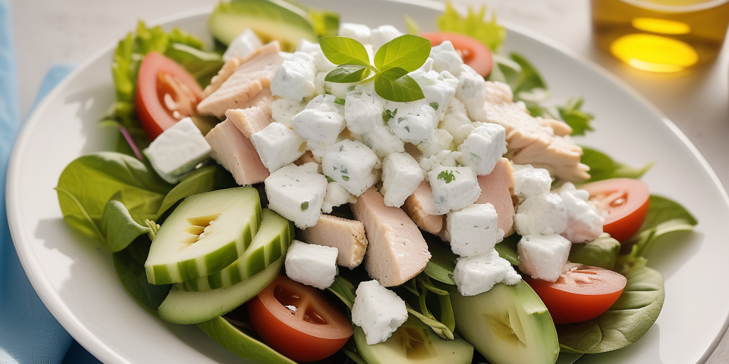 chicken salad with cottage cheese