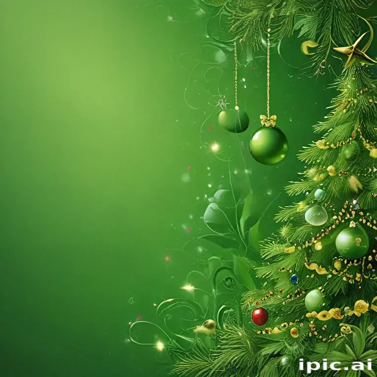 green christmas wallpaper