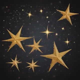 glittering stars png