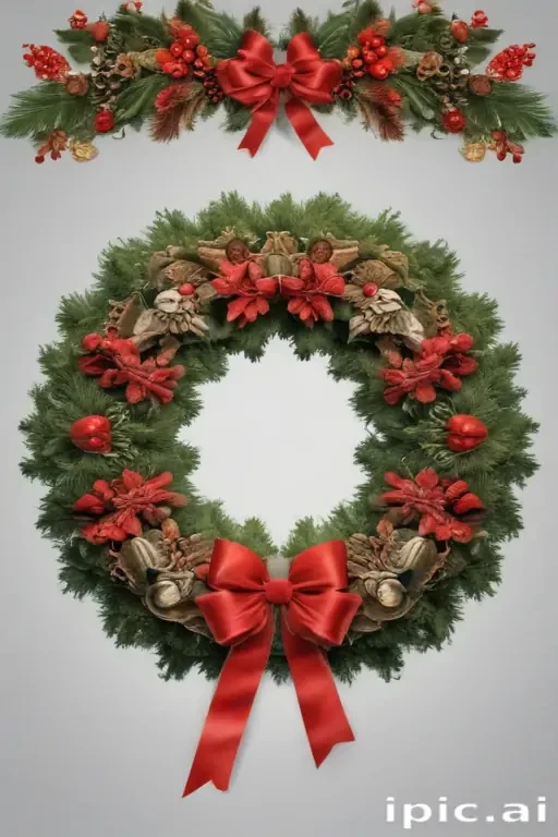 christmas wreath clip art
