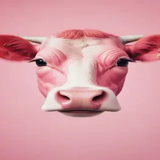 pink cow wallpaper