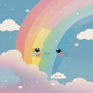 cute rainbow wallpaper