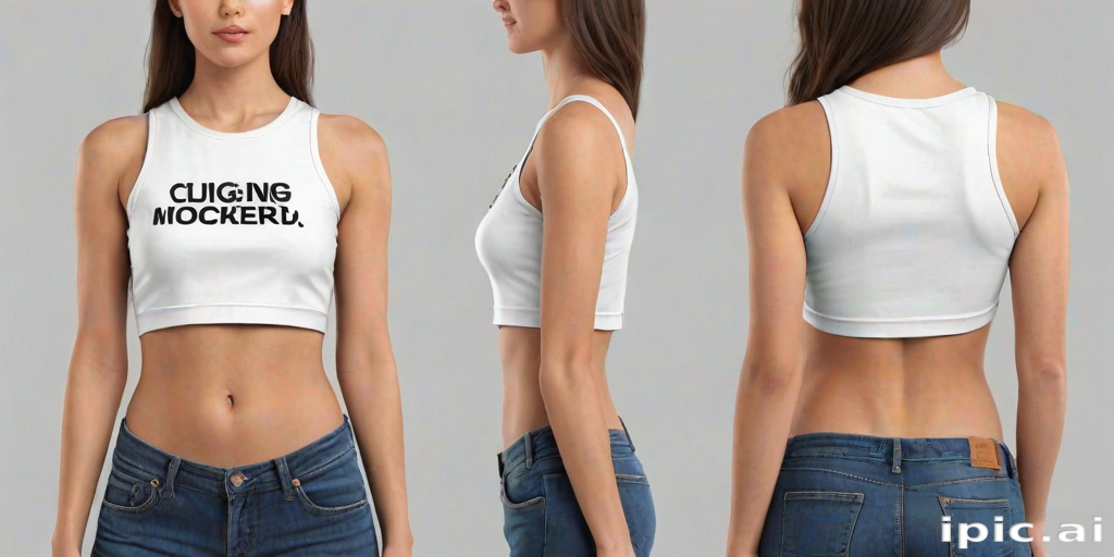 crop top mock up