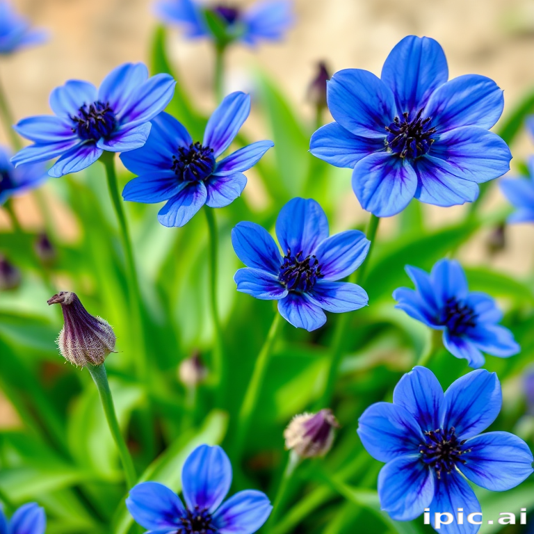 blue flowers png
