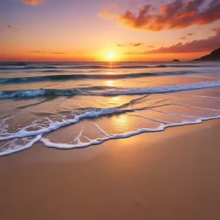 beach background sunset