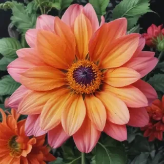 flower drawing with color