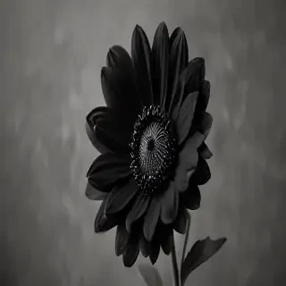 black flower