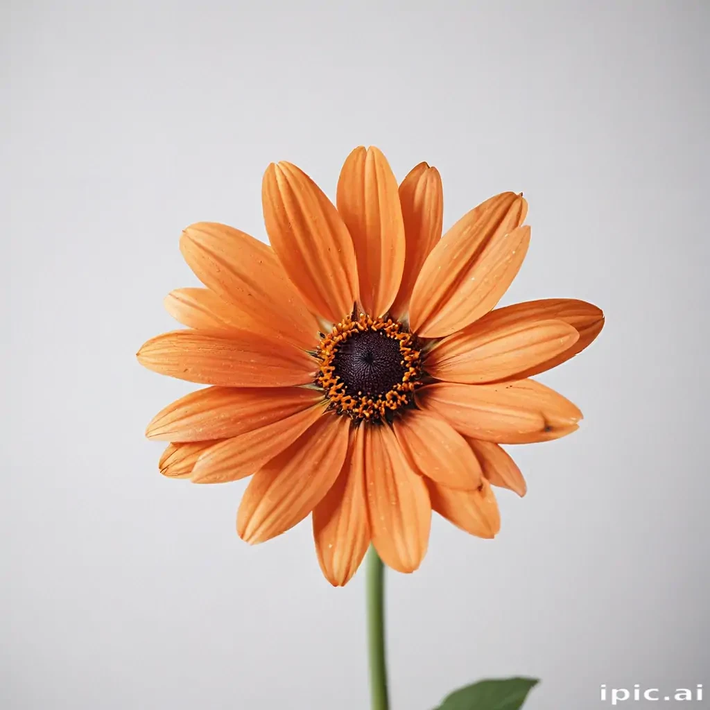 flower on white background