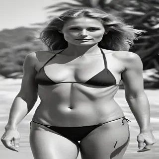 Lauren Hutton in bikini