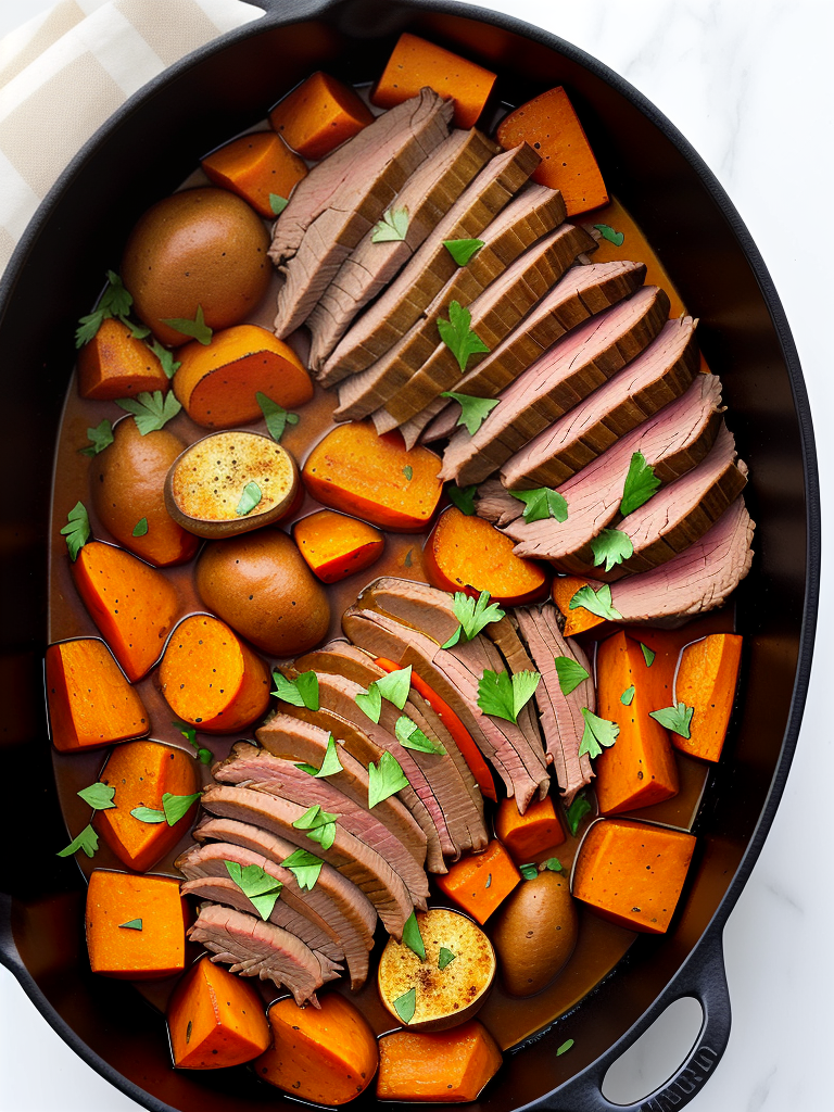 pot roast with sweet potatoes
