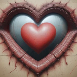blurry heart