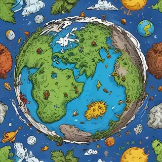 cartoon picture planet earth