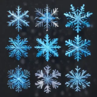 snowflakes clipart transparent background