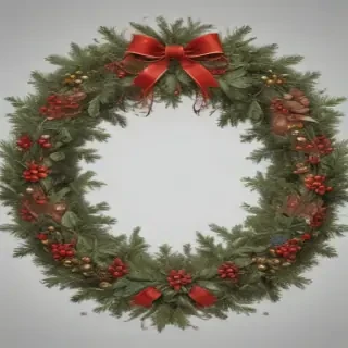 christmas wreath transparent