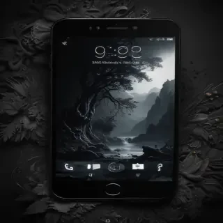 phone wallpaper black