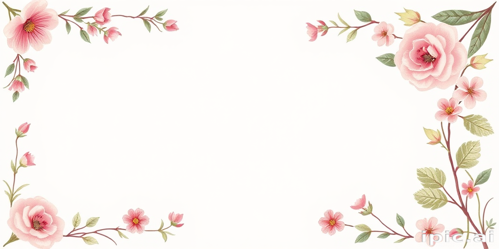 floral page borders